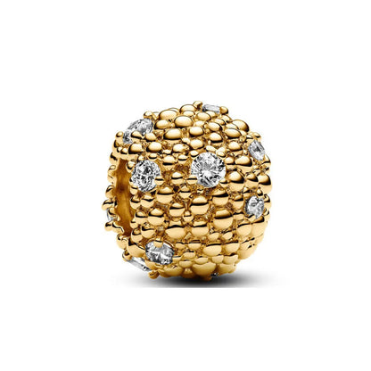 Gold Color Key Lock Cactus Pendant Bead for DIY European 925 Sterling Silver Bracelet and Necklace Jewelry for Women