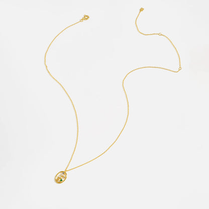 Vewant Women's 925 Sterling Silver Gold Constellation Pendant Necklace with Snake Chain