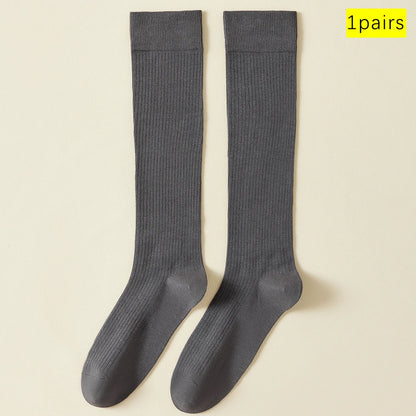 Lightweight Stackable Seamless Cotton Blend Mid Calf Socks