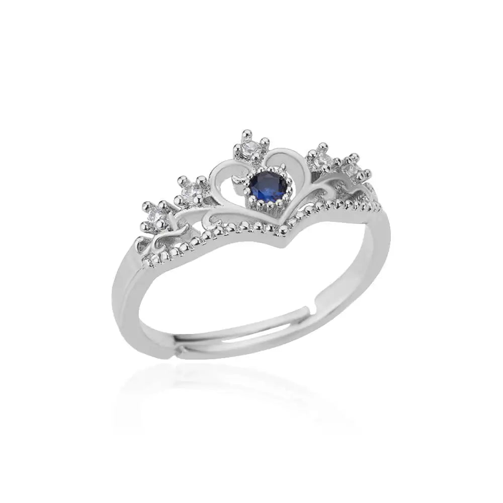 Romantic Geometric Love Ring for Women Stainless Steel Wedding Band