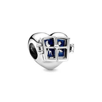 925 Sterling Silver DIY Mother's Day Mom Key Dangle Bead for Charm Bracelet Necklace Jewelry Accessories