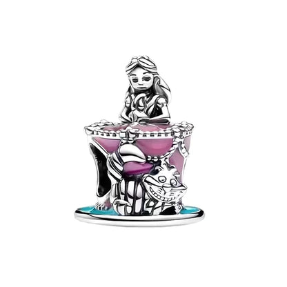 Mermaid Princess 925 Silver Dangle Charm Top Rated DIY Jewelry for Bracelets and Necklaces F881