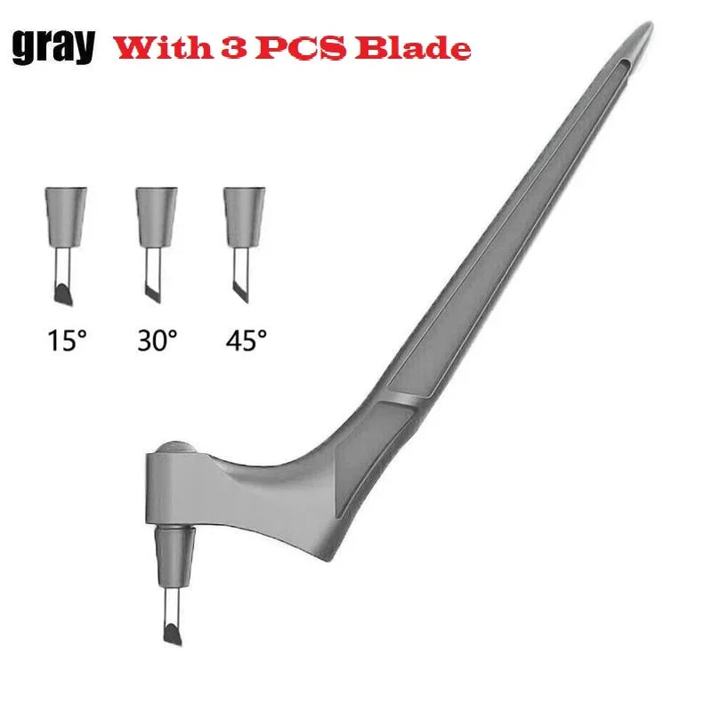 CraftPro 360° Rotating Cutting Pen - Durable Stainless Steel Blades for Effortless DIY Art Projects grey