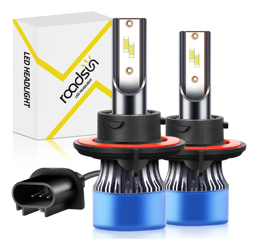 Ultra-Bright 200W LED Car Headlight Bulb Set with Canbus Compatibility and CSP Chip Technology