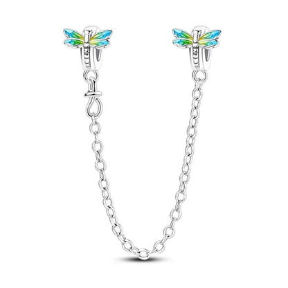 925 Sterling Silver Little Bear Butterfly Flower Fish Charms Beads for DIY Jewelry and Gift Bracelets