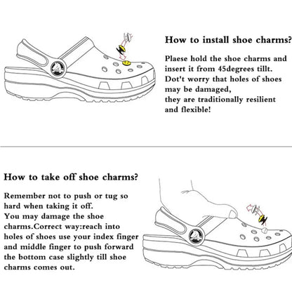 DIY 3D Cute Rainbow Bear Shoe Charms for Clogs Bag Slides and Sandals