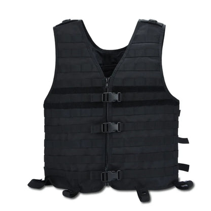 New Men's Molle Tactical Vest Hunting Gear with Hydration System black