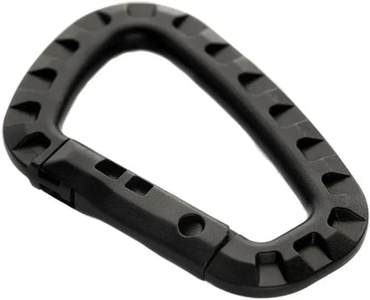5Pcs Tactical 3.5 Inch Plastic Carabiner Molle Clip EDC Tools Army Green