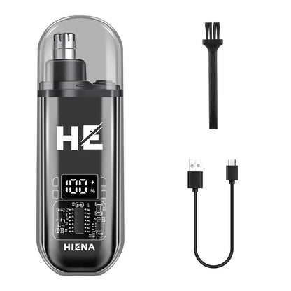 Portable Mini Nose Hair Trimmer Electric USB Rechargeable Black