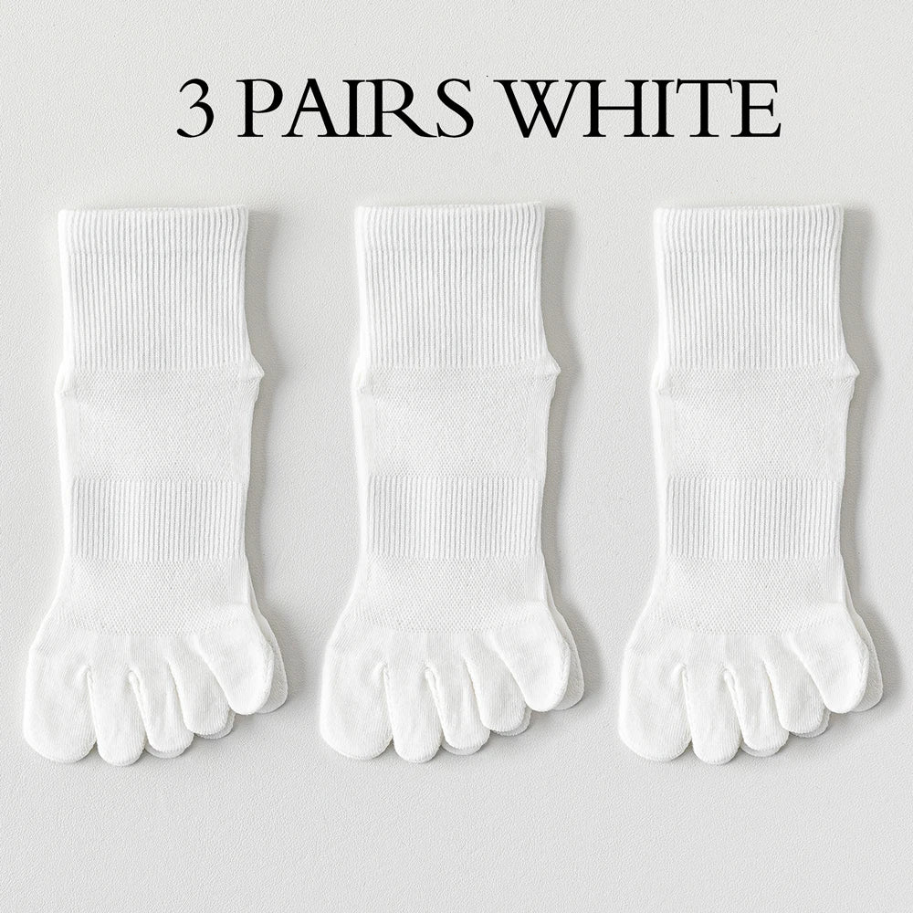 3 Pairs Womens Toe Separator Socks Cotton Antibacterial