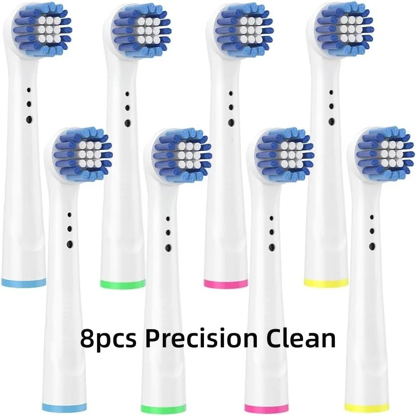 Toothbrush Replacement Heads Refill for Oral B Electric Toothbrush Pro1000 Pro 3000 Pro5000 Pro7000 Vitality Floss Action - 16 Pack 8 Precision Clean