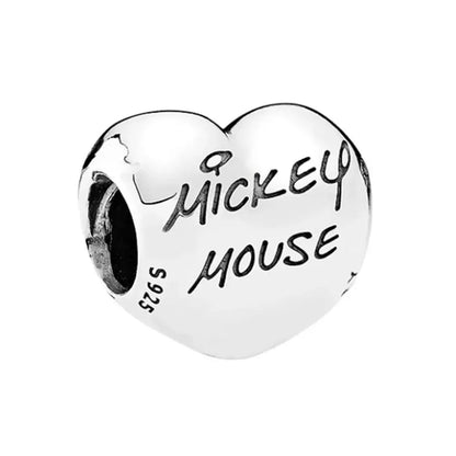 Exquisite 925 Silver Heart-Shaped Beads with Deer Pendant for European Bracelets DIY Jewelry