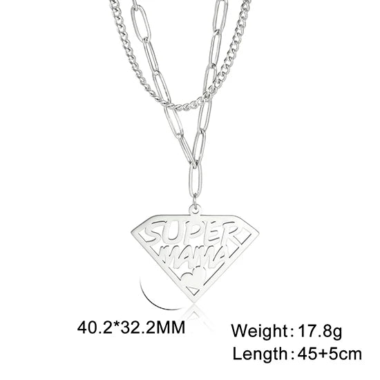 Cazador Sweet Love Heart Pendant Necklace for Women Stainless Steel Jewelry Mother's Day Gift 2025