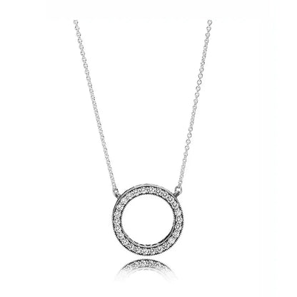 Elegant 925 Sterling Silver Heart Pendant Necklace for Women - Perfect Valentine's Day Jewelry Gift