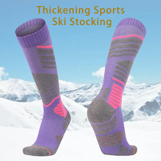 Women Cotton Thermal Winter Ski Socks Thick Warm Outdoor