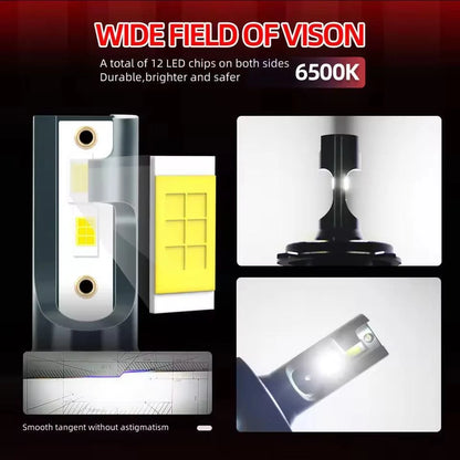 Heyword LED Headlight Bulbs 6500K 160W 30000LM Kit Plug