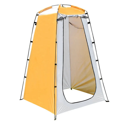 Portable Privacy Shower Tent Outdoor Waterproof Changing Room yellow