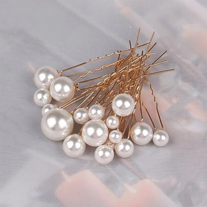 Elegant Pearl Bridal Hair Barrette Clip for Women