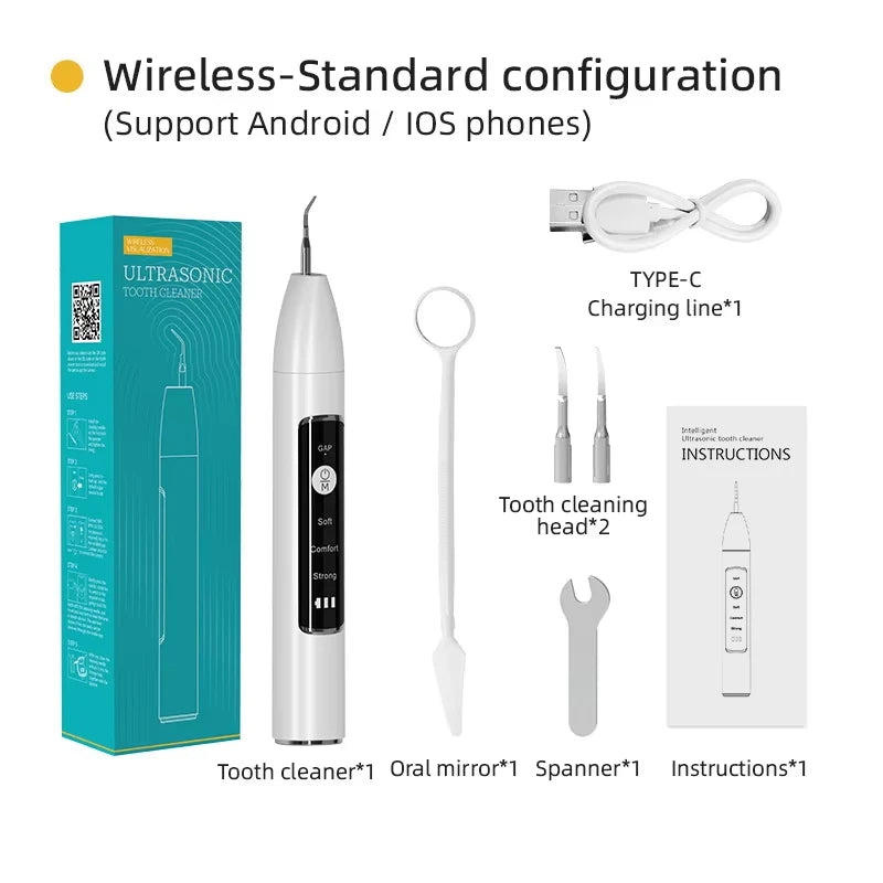 Xiaomi Real Ultrasonic Teeth Cleaning Kit for Gum Care White visual version