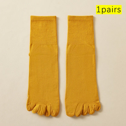 Men Cotton Toe Socks Moisture Wicking Odor Control