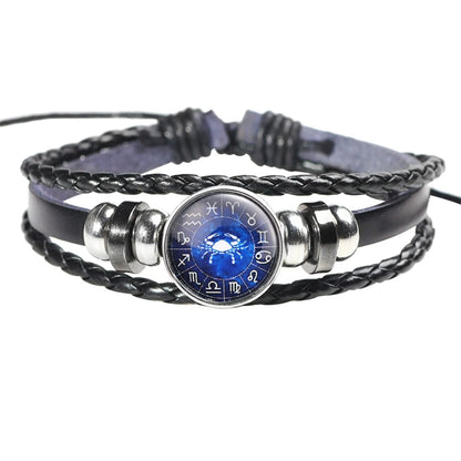 Zodiac Constellation Jewelry Set with Digital Watch and ID Bracelet