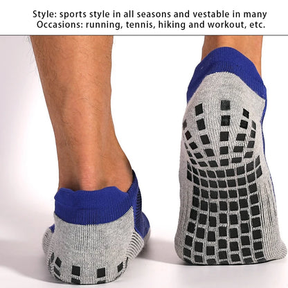 Unisex Football Ankle Socks Non Slip Silicone Bottom