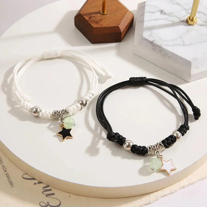 Luminous Star Couple Bracelets Matching Jewelry for Friends and Lovers Cat