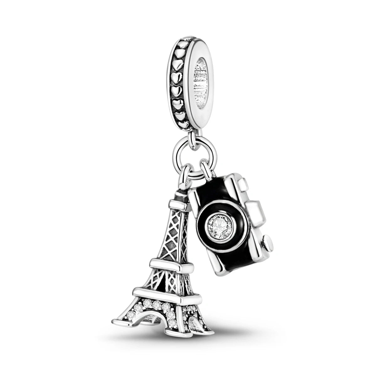 Silver Plated Travel Sunflower Lucky Charms Dangle Pendant Fit Original Pandora Bracelet DIY KTC067
