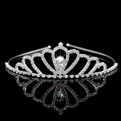 AINAMEISI Crystal Love Headdress - Exquisite Crown for Brides & Girls' Celebrations