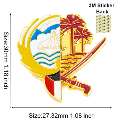 Stylish Saudi Arabia Themed Metal Pin Brooches for Mobile Phones