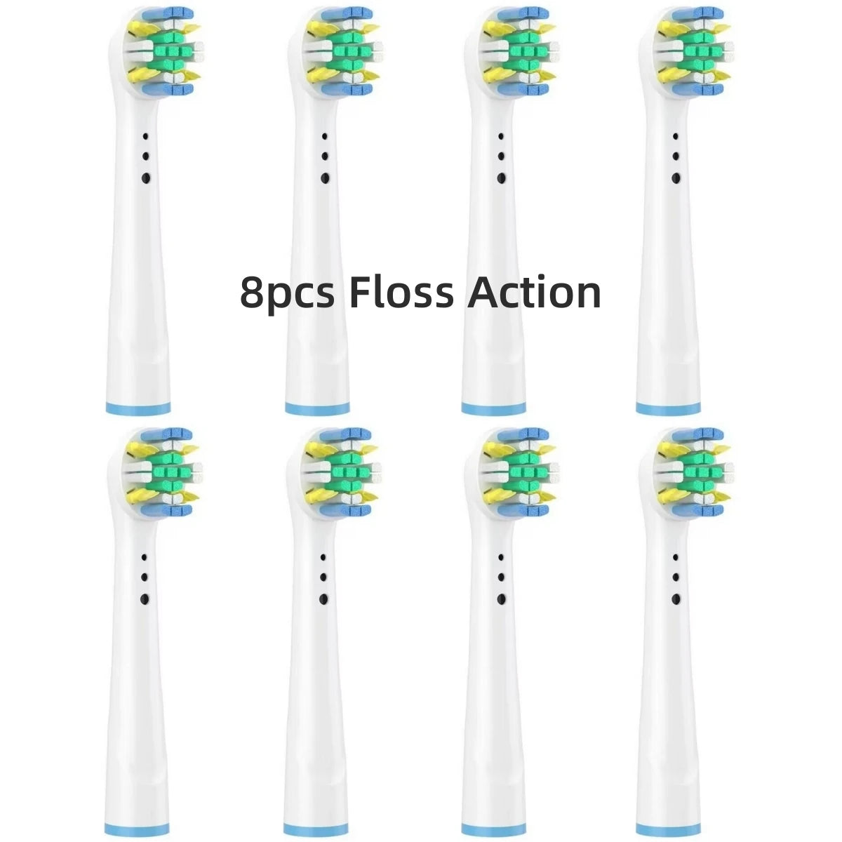 Toothbrush Replacement Heads Refill for Oral B Electric Toothbrush Pro1000 Pro 3000 Pro5000 Pro7000 Vitality Floss Action - 16 Pack 8 Floss Action