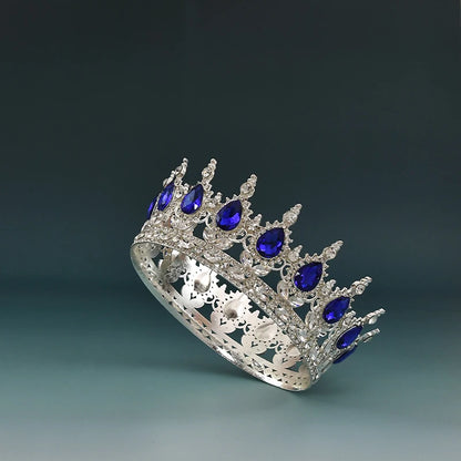 Elegant European Crystal Bridal Tiara For Weddings And Parties