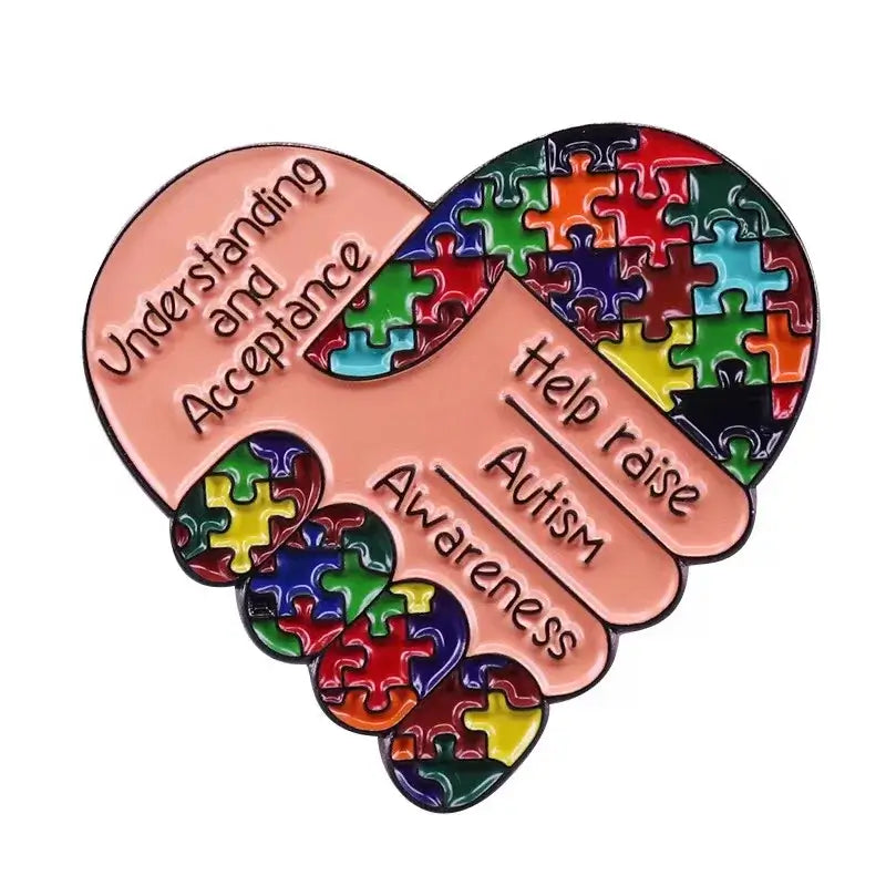 Autism Rainbow Pride Brooch Top Rated Lapel Pin Gift for Students 3