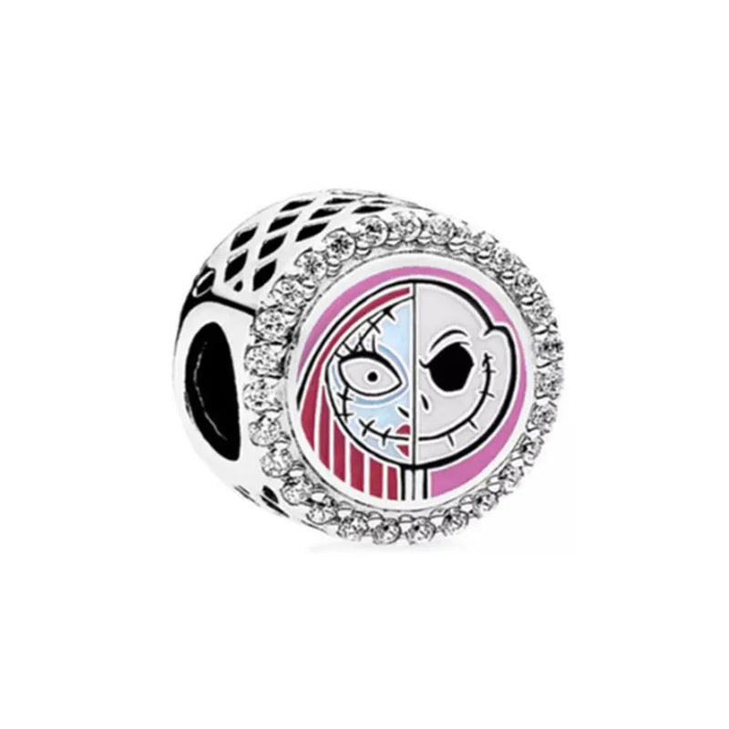 925 Sterling Silver Luggage Box Beads Rabbit Cat Pendant for DIY European Charm Bracelets Exquisite Zircon Jewelry