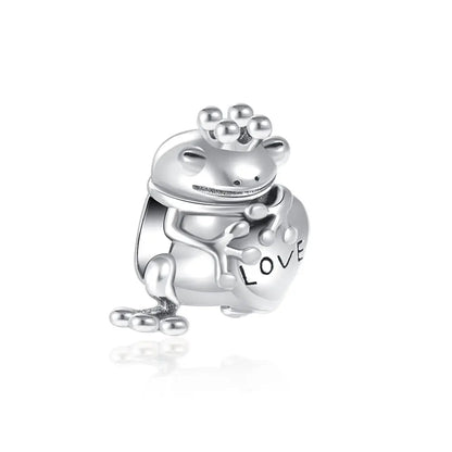 925 Sterling Silver Love Arrow Double Ring Charm for Wedding Anniversary Jewelry B572
