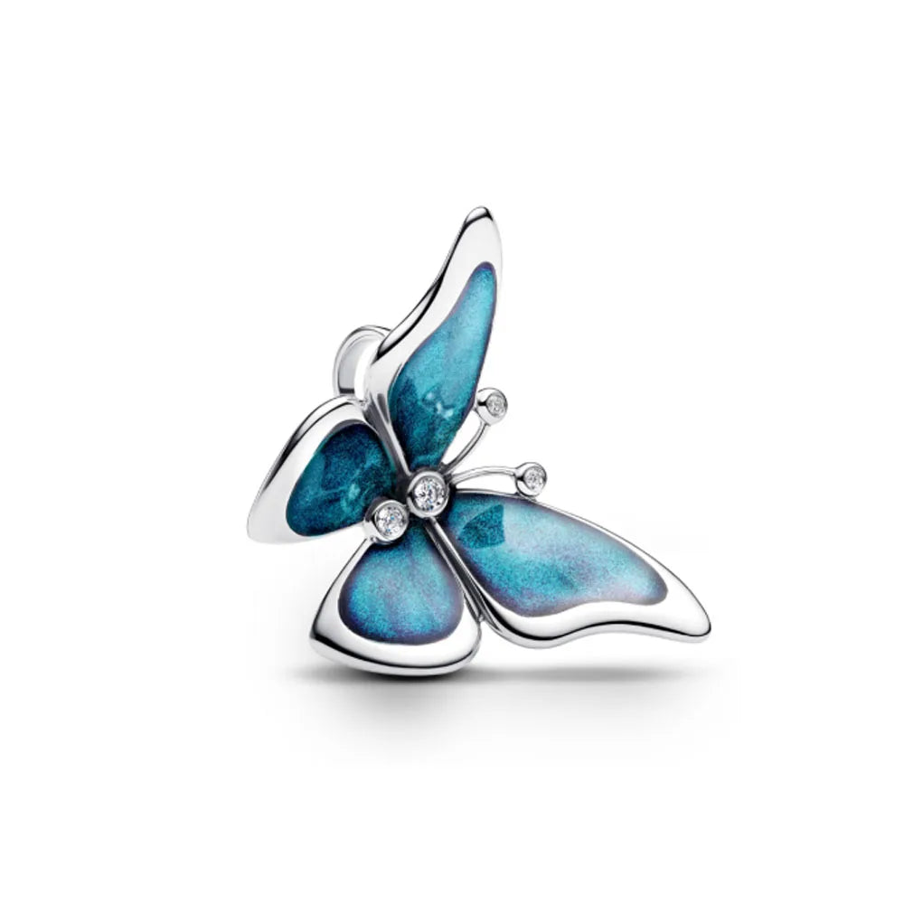 European 925 Sterling Silver Love Dragonfly Butterfly Charm Bead for Bracelet and Necklace Jewelry for Women