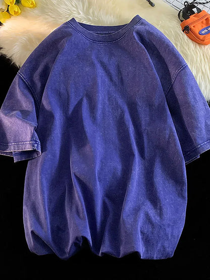 Acid Washed 100 Percent Cotton Vintage Unisex Tee Y2K