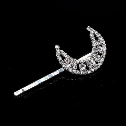Geometric Stars & Moon Rhinestone Hair Clip Set - Top-Rated Bridal Hair Accessories 20