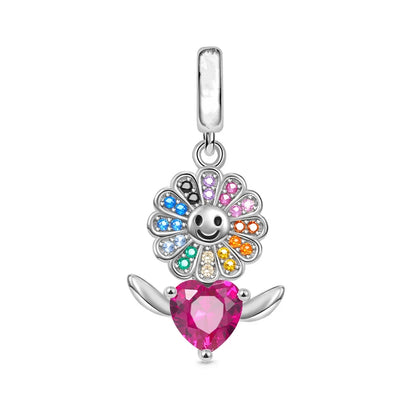 Pink Butterfly Axolotl Dangle Beads For 925 Silver Bracelet