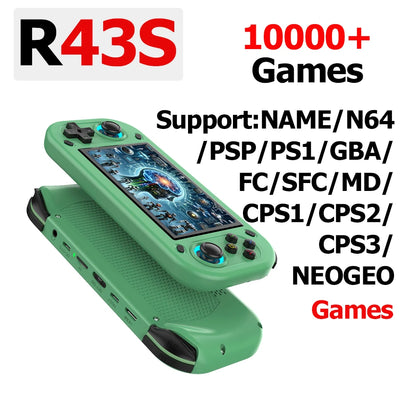 R43S Retro Handheld Video Game Console Open Source Linux System 4.3Inch IPS Screen Portable Pocket Video Player Support HDMI Out
