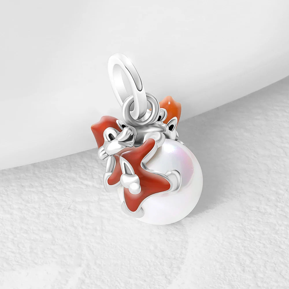 Exquisite 925 Silver Elephant Beads and Mouse Pendant for European Original Bracelet DIY Jewelry