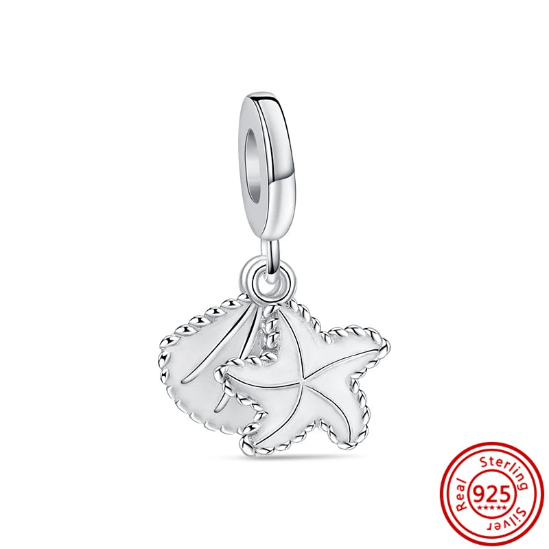 925 Silver Lucky Crown Butterfly Heart Family Tree Beads
