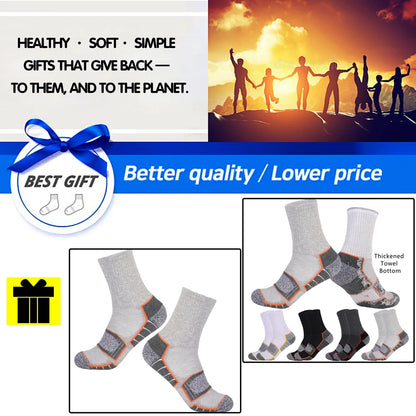 6 Pairs Heavy Cushion Hiking Socks Unisex Sizes 35 To 50