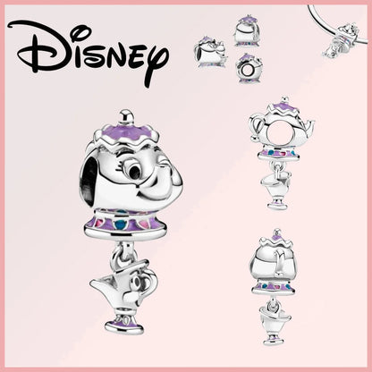 Disney 925 Sterling Silver Stitch Minnie Winnie Dangle