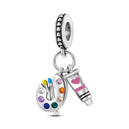 Pink Butterfly Luminous Firefly Dangle Charms 925 Sterling Silver Beads for DIY Jewelry KTC434
