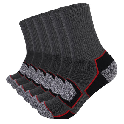 6 Pairs Heavy Cushion Hiking Socks Unisex Sizes 35 To 50