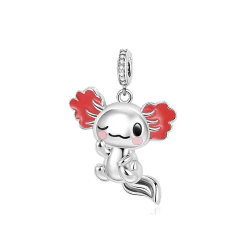 SilverSparkle Animal Skull Pendant for DIY Jewelry Bracelets B4576
