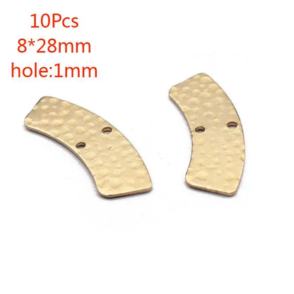 Brass Moon Round Connectors U-Shaped Arch Links for DIY Jewelry Making 10 to 20 Pieces