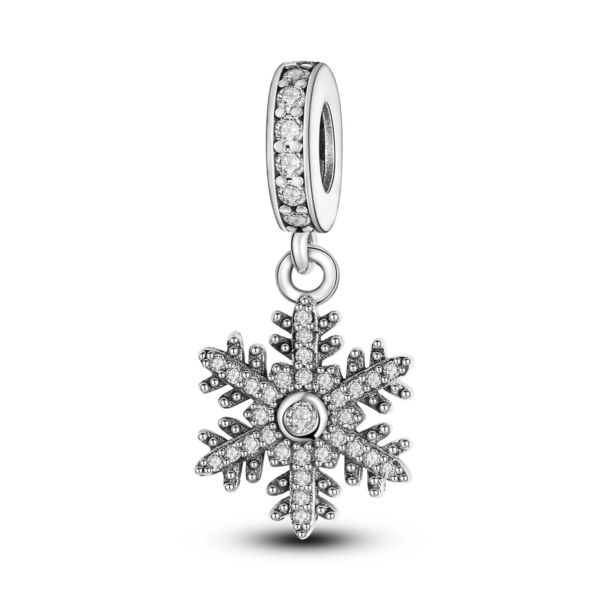 2025 Sterling Silver Christmas Charm Beads for Bracelets and Pendants KTC073