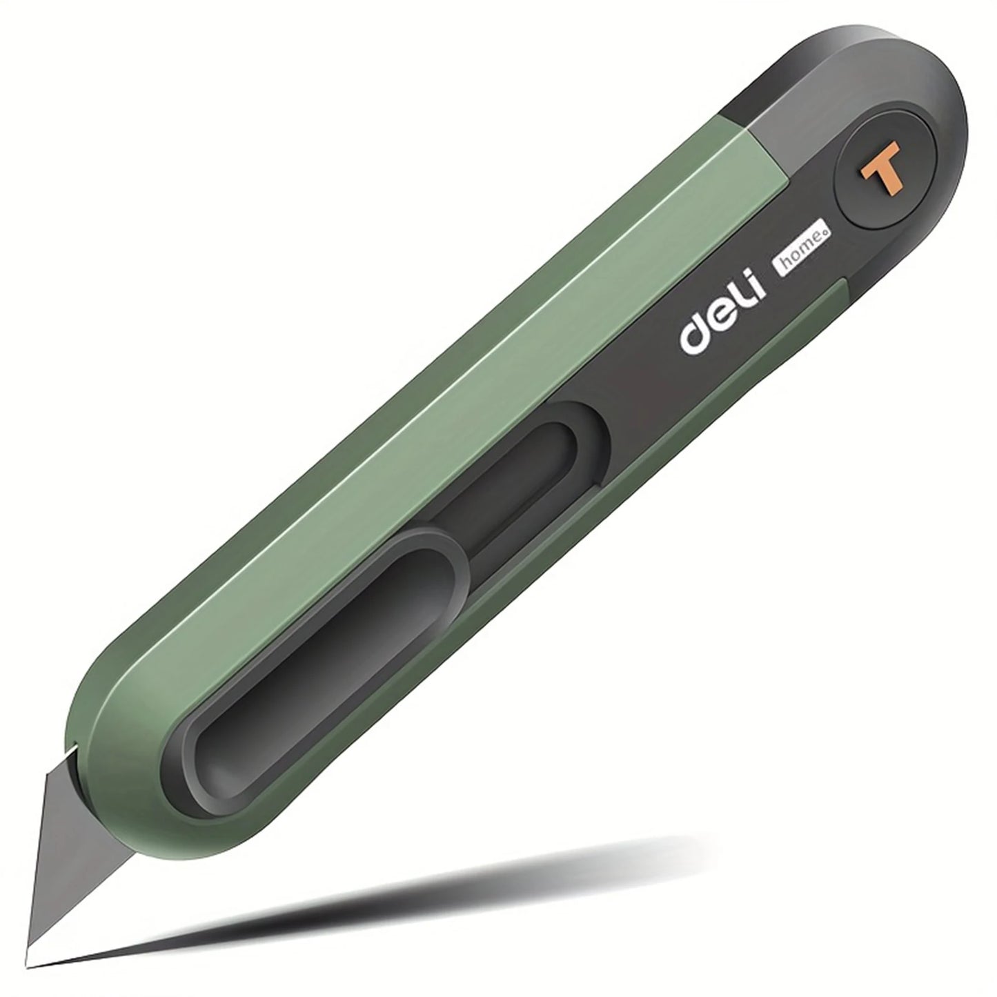 Deli Utility Knife - Top-Rated Retractable Box Cutter for Effortless DIY Crafts & Unpacking A Green